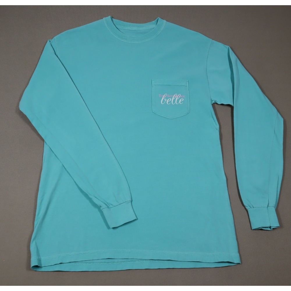 The Southern Gentleman Blue‎ Long Sleeved Pocket Tee - Size M